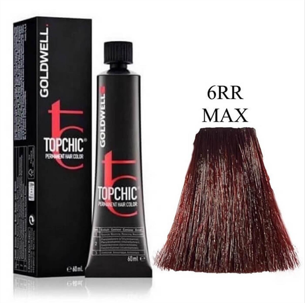 Goldwell Topchic Permanent Hair Color 6RR Max 60ml