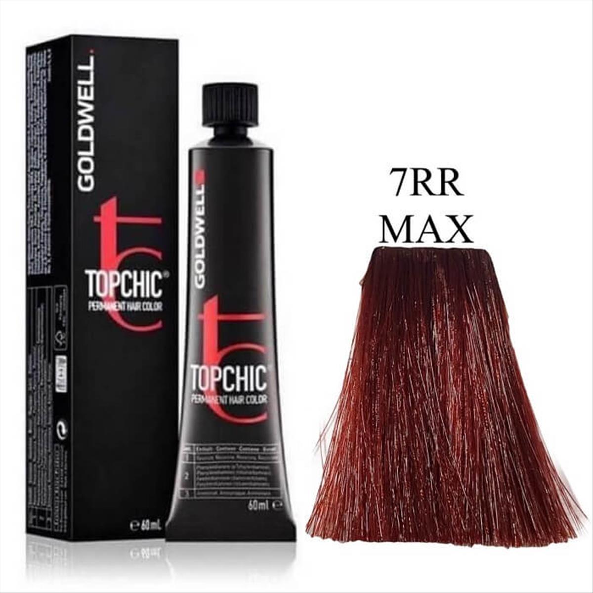 Βαφή Goldwell Topchic Permanent 7RR Max Πλούσιο Κόκκινο 60ml