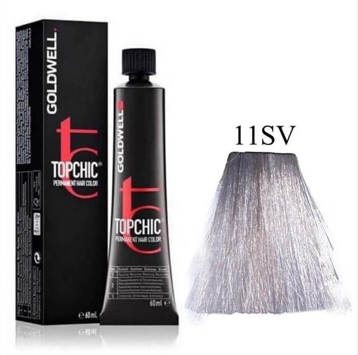 Βαφή Goldwell Topchic Permanent 11SV Κατάξανθο Ασημί Βιολέ 60ml
