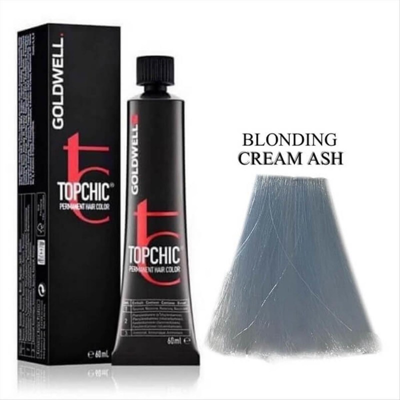 Goldwell Topchic Permanent Hair Color Blonding Cream Ash 60ml
