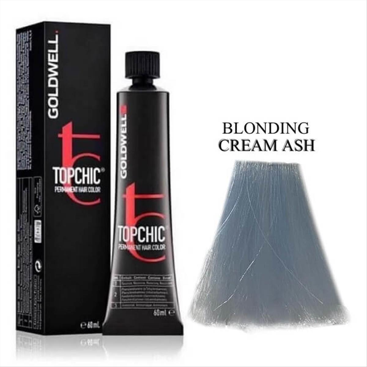 Βαφή Goldwell Topchic Permanent Blonding Cream Ash 60ml