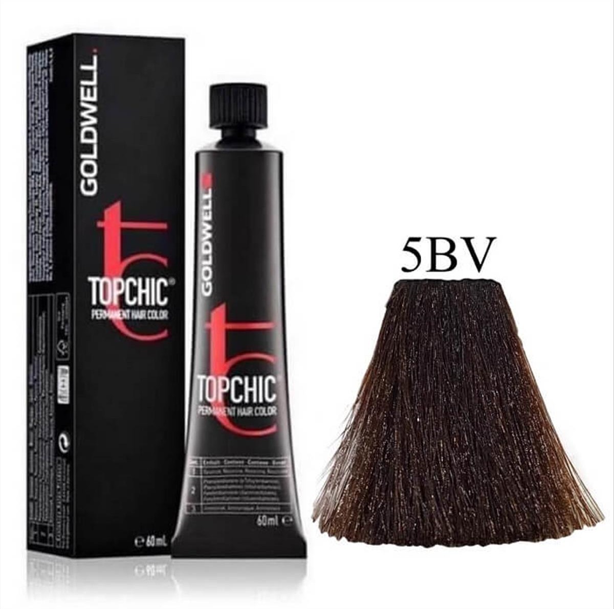 Βαφή Goldwell Topchic Permanent 5BV Ιριδίζων Καστανό 60ml