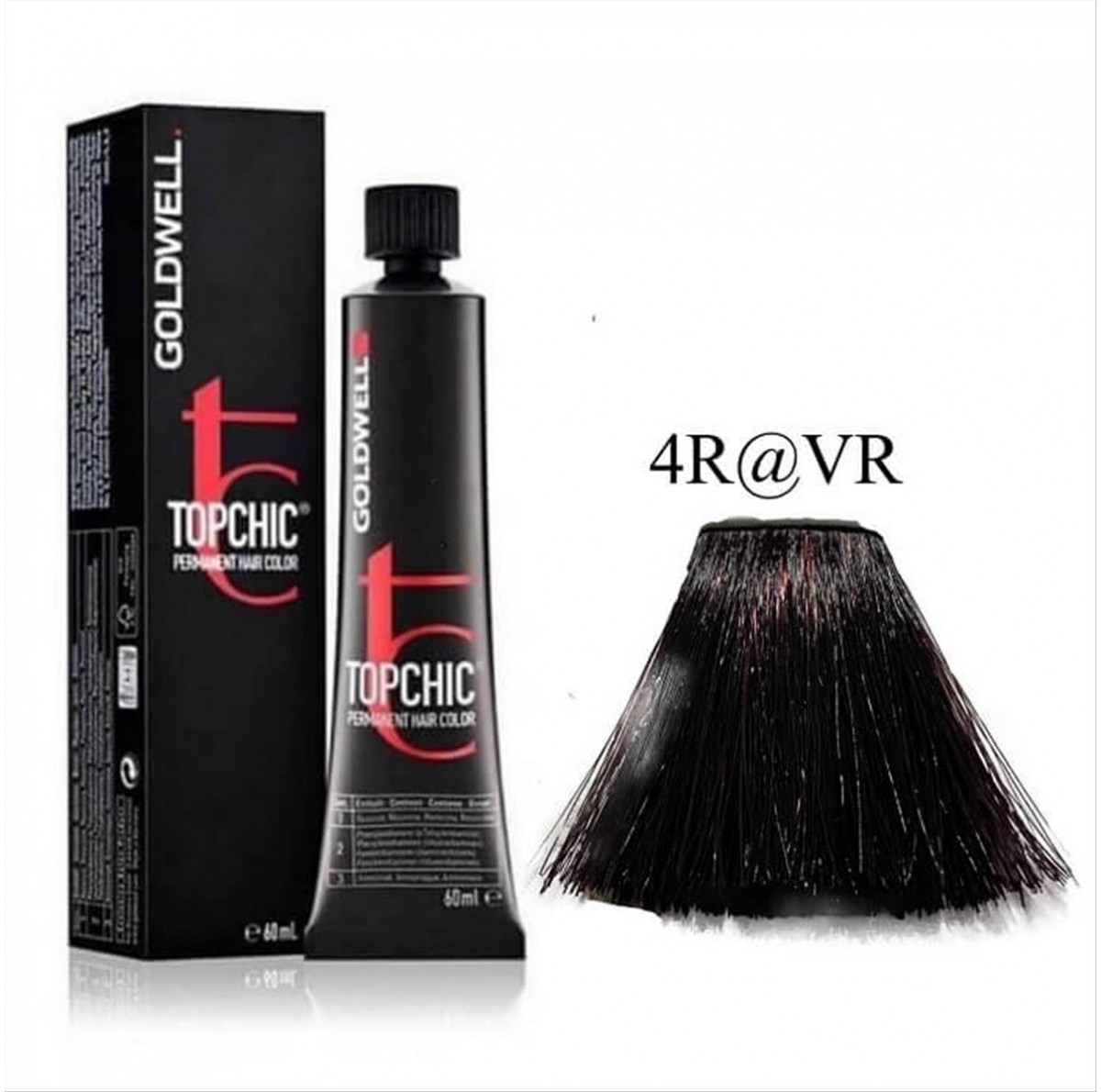 Βαφή Goldwell Topchic Permanent 4R@VR Σκούρο Κόκκινο Λαμπερό 60ml