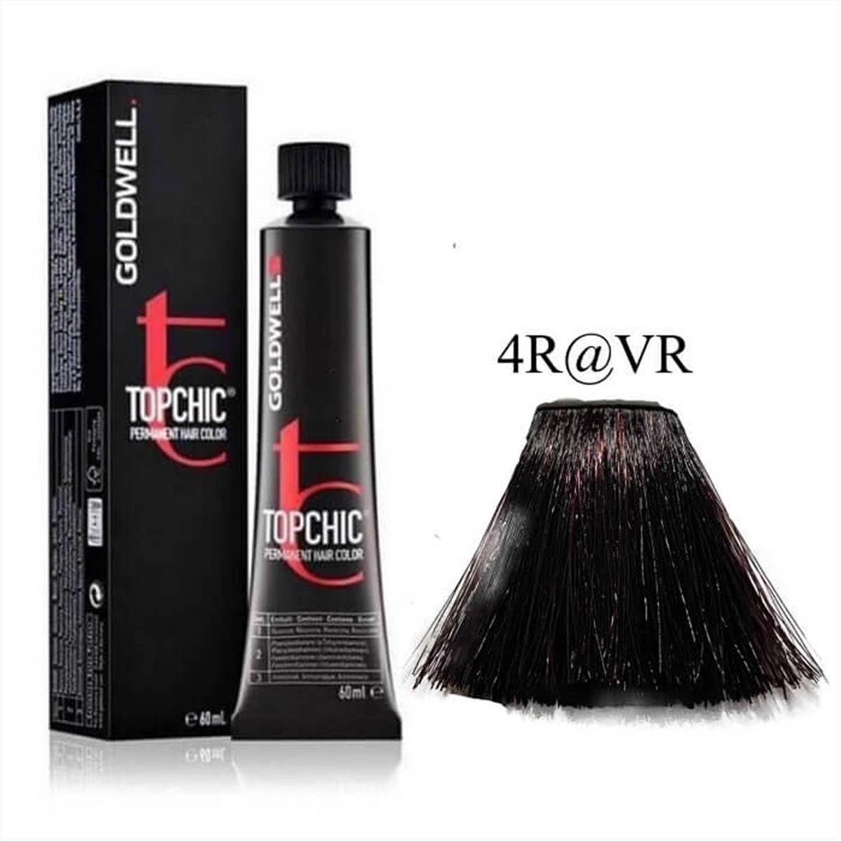 Goldwell Topchic Permanent Hair Color 4R@VR 60ml