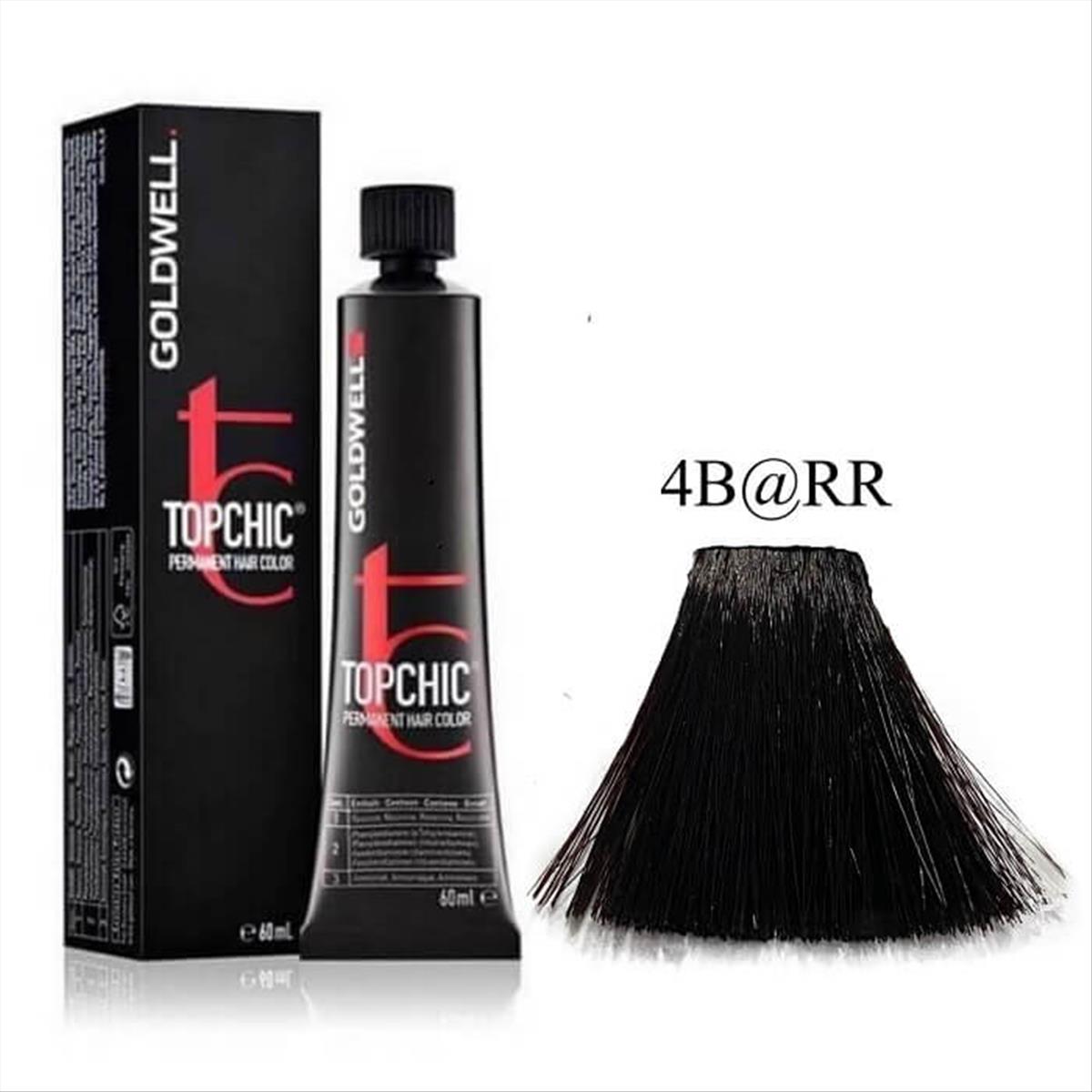 Goldwell Topchic Permanent Hair Color 4B@RR 60ml