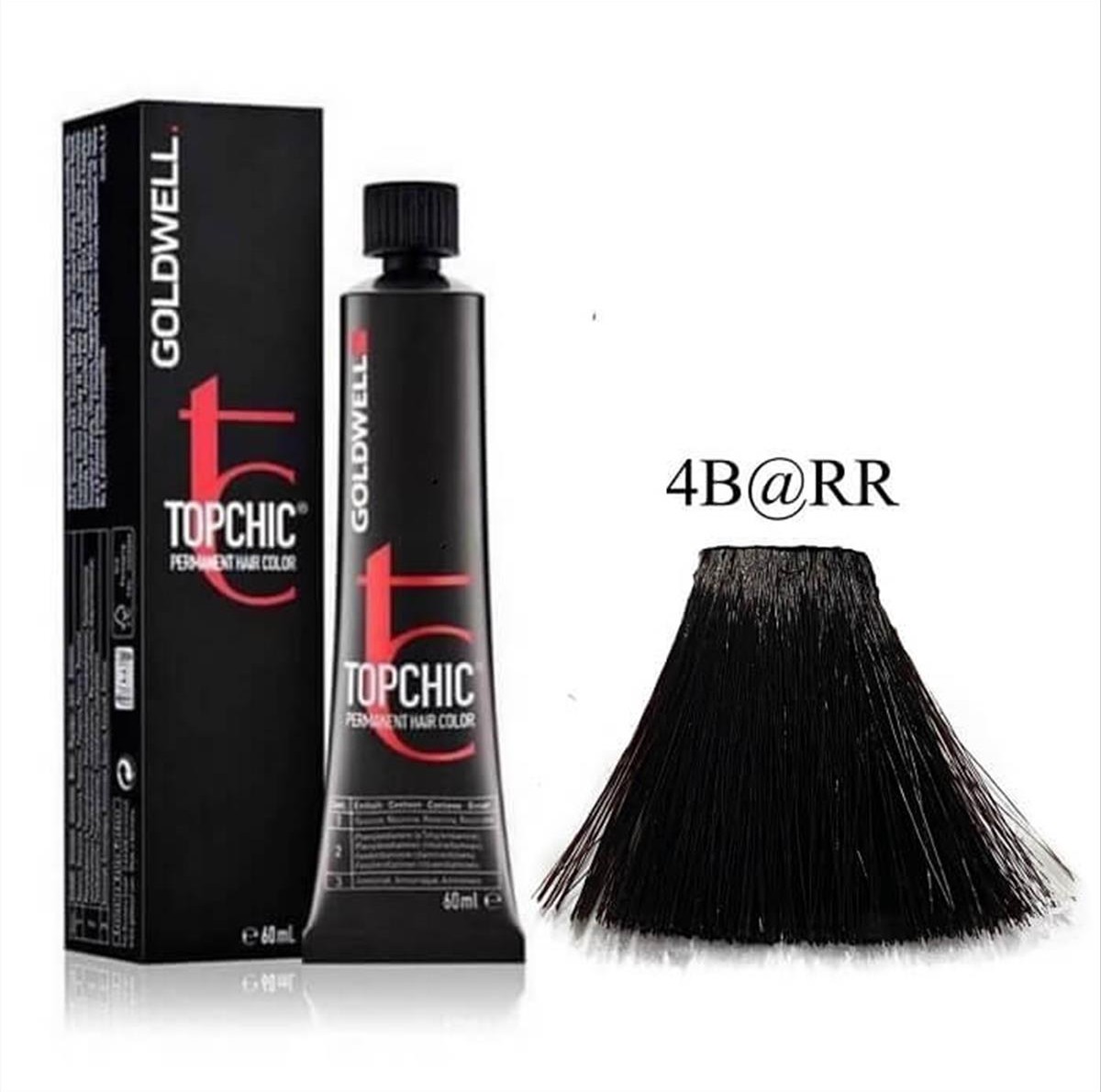 Βαφή Goldwell Topchic Permanent 4B@RR Καστανό Αβάνας Έντονο Κόκκινο 60ml