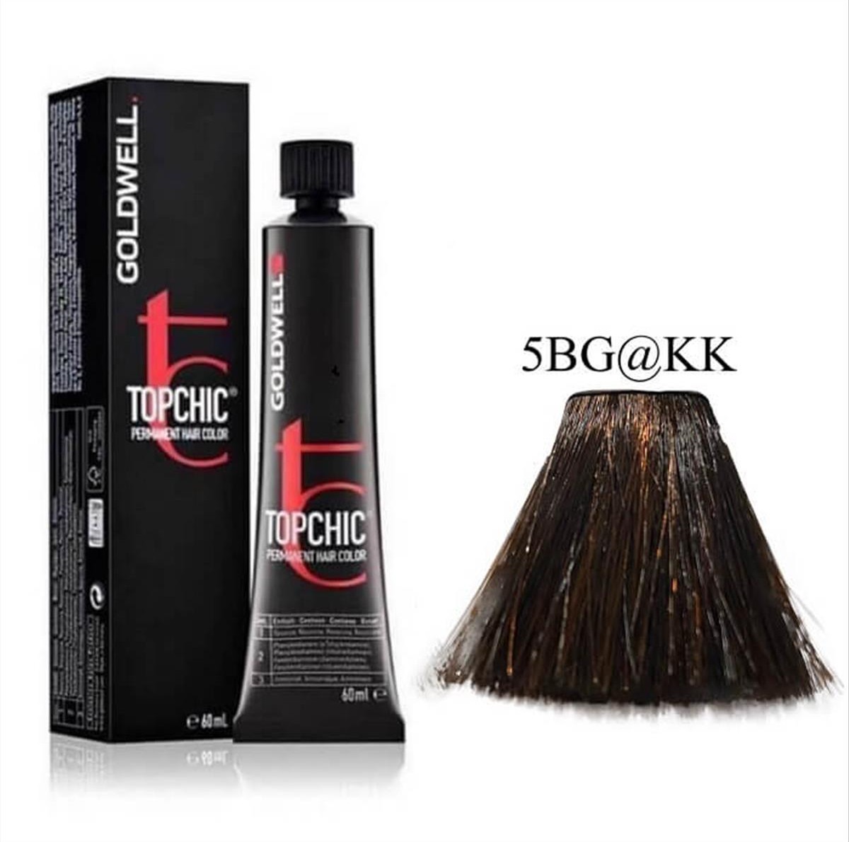 Βαφή Goldwell Topchic Permanent 5BG@KK Καφέ Χρυσό Έντονο Χάλκινο 60ml