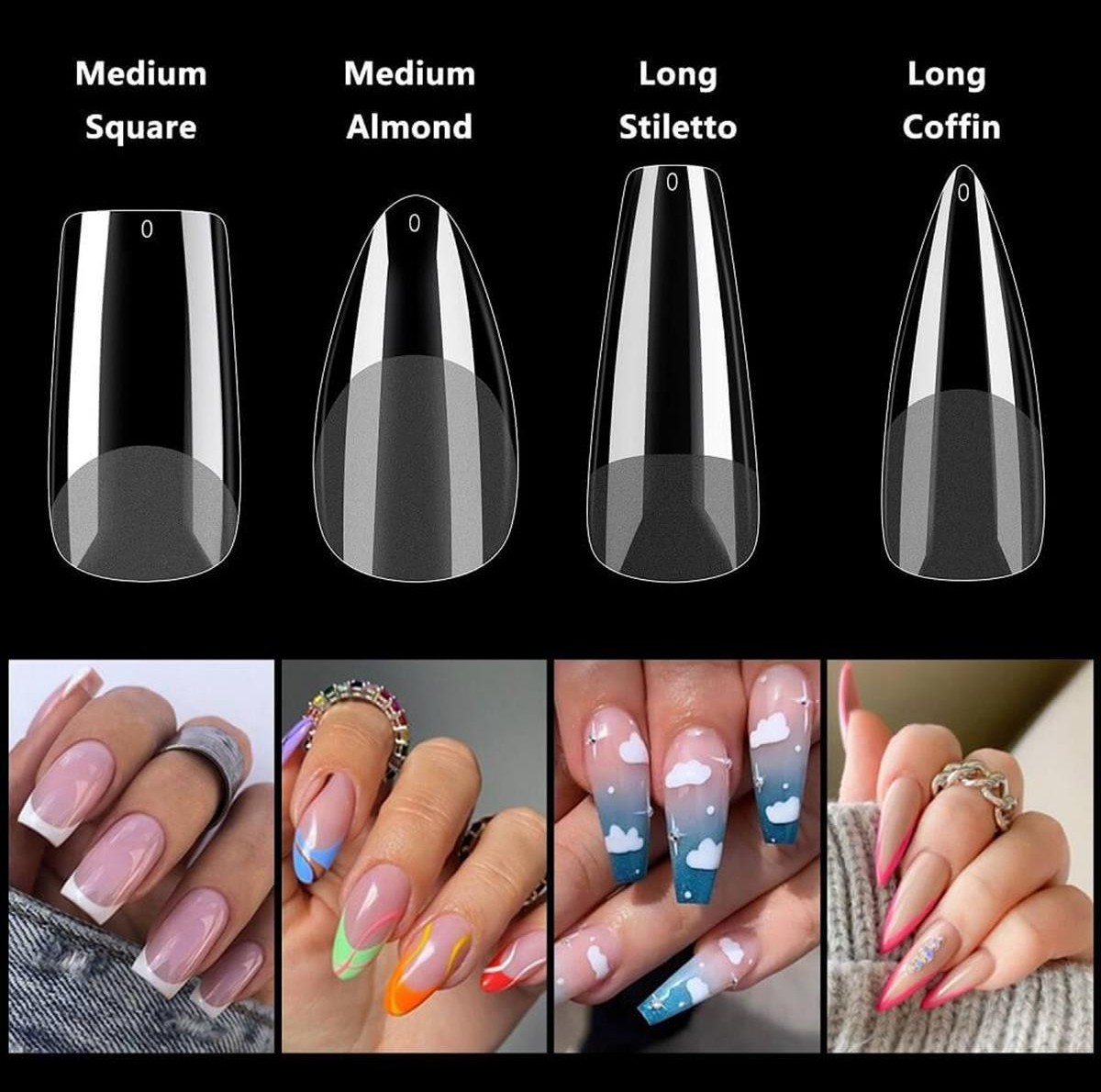 Soft Gel Nail Extension Soft Gel Full Cover Nail Tips Gel Nail Tips