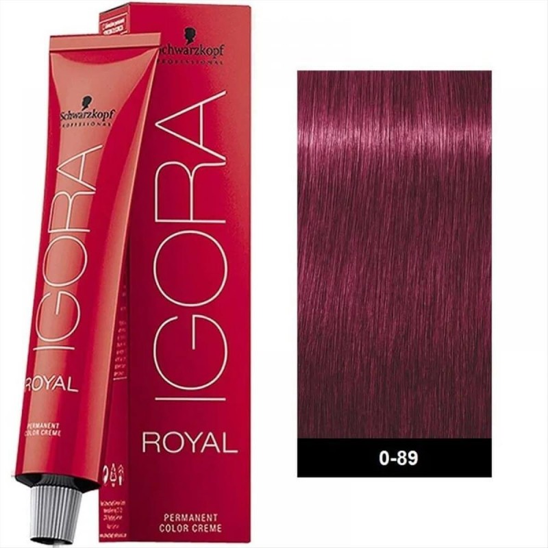 Βαφή Schwarzkopf Igora Royal 0-89 Κόκκινο Βιολέ Μίξτον 60ml