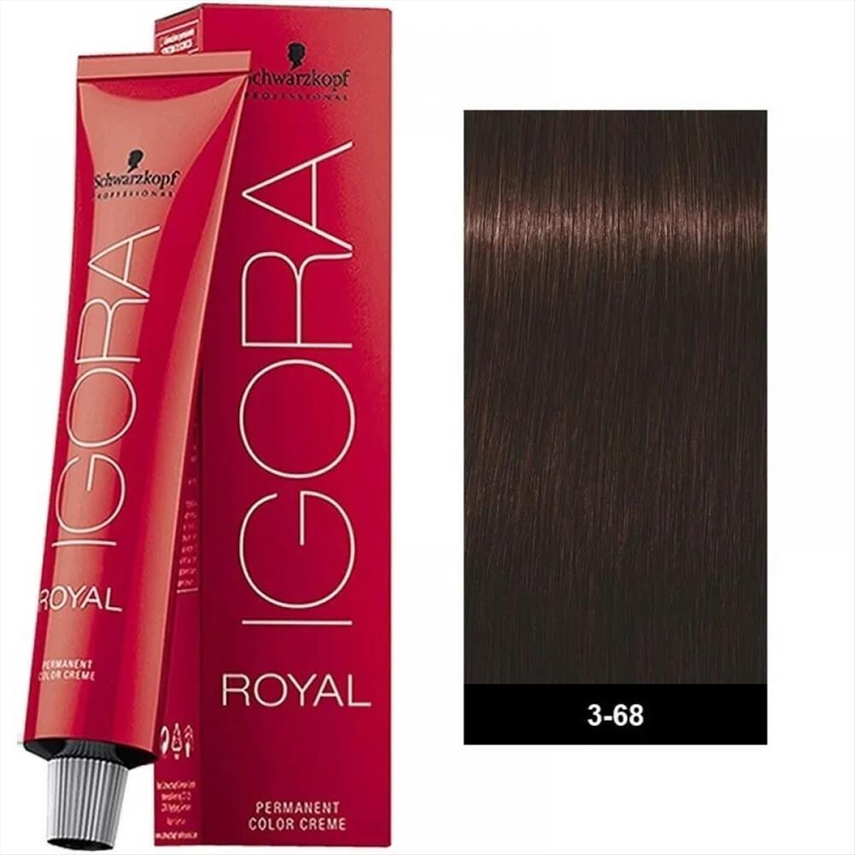 Βαφή Schwarzkopf Igora Royal 3-68 Καστανό Σκούρο Σοκολατί 60ml