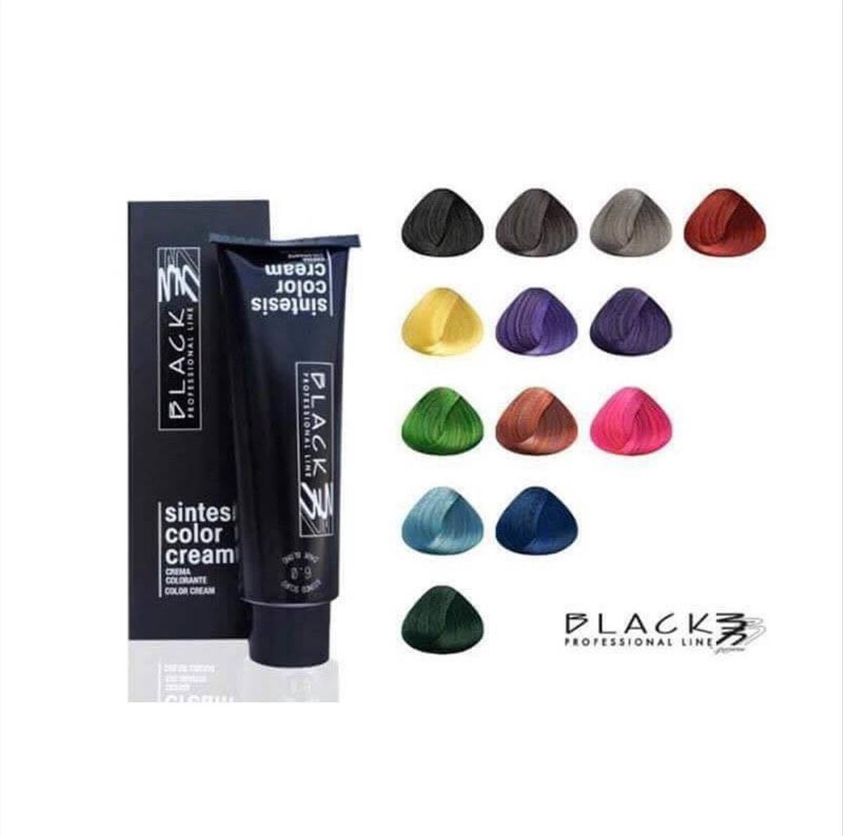 Hair Color Black Sintesis Glam Colors 100ml