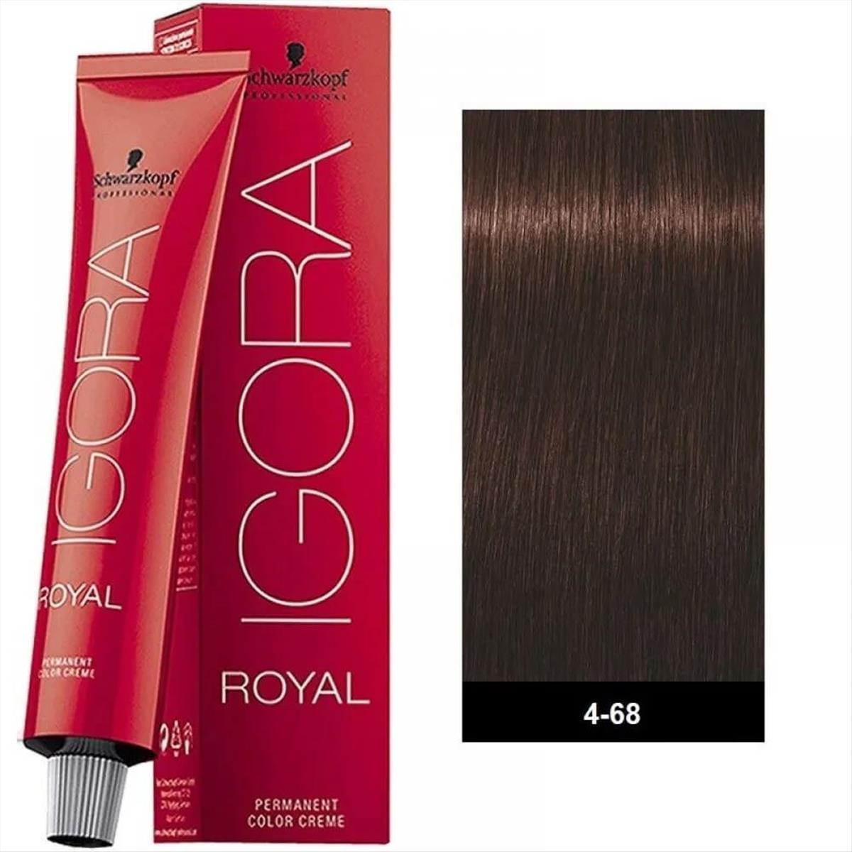 Βαφή Schwarzkopf Igora Royal 4-68 Καστανό Μεσαίο Σοκολατί 60ml