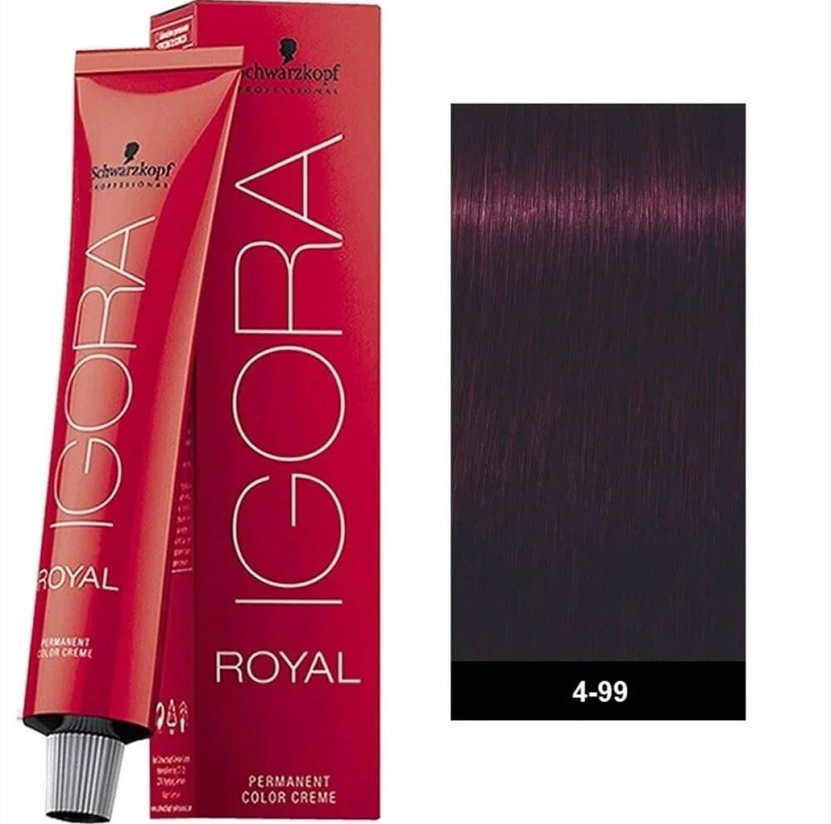 Βαφή Schwarzkopf Igora Royal 4-99 Καστανό Μεσαίο Έντονο Βιολέ 60ml