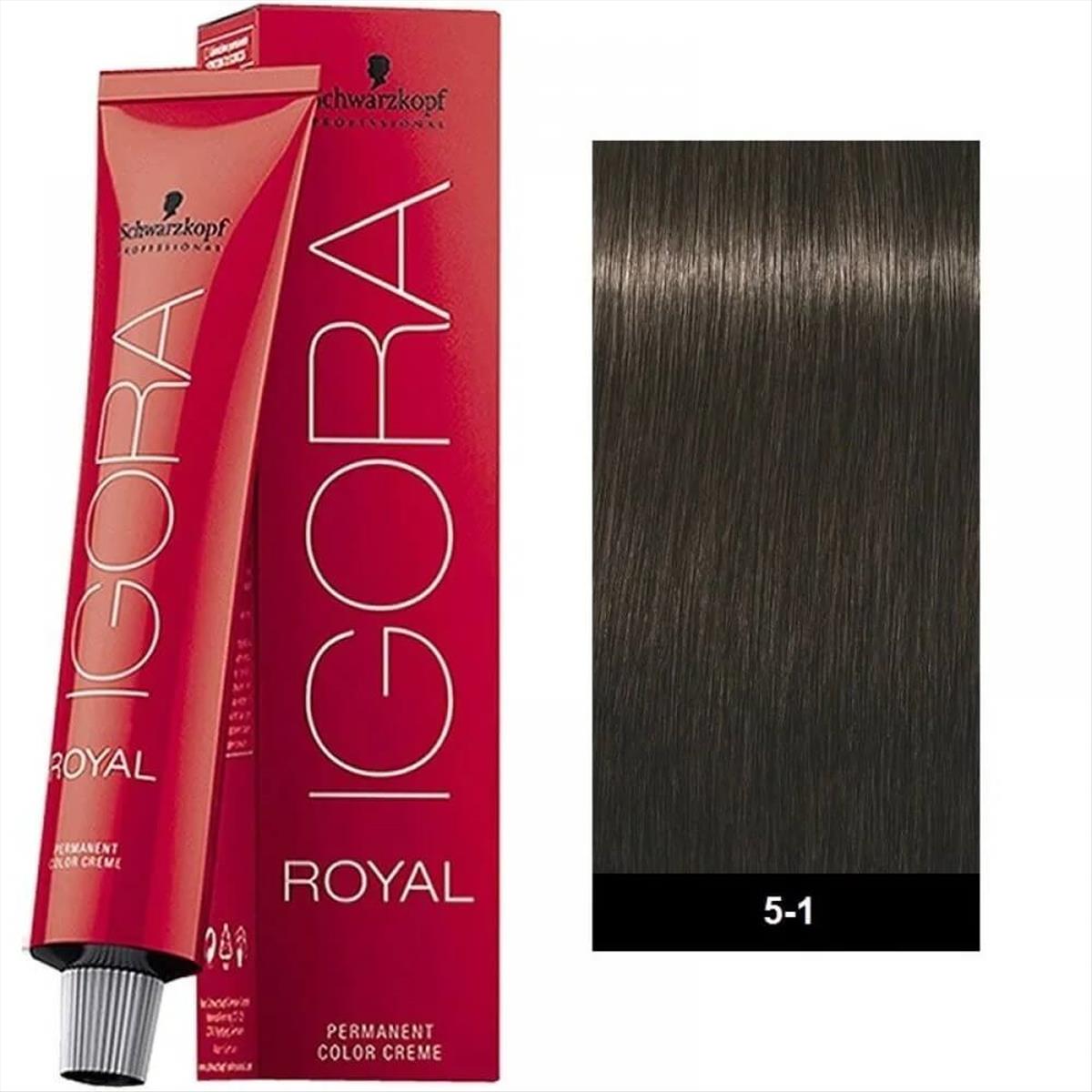 Βαφή Schwarzkopf Igora Royal 5-1 Καστανό Ανοιχτό Σαντρέ 60ml