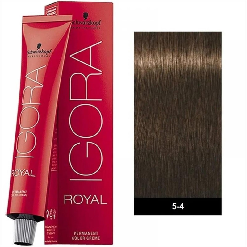 Βαφή Schwarzkopf Igora Royal 5-4 Καστανό Ανοιχτό Μπεζ 60ml