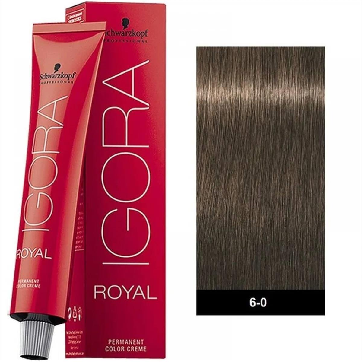 Βαφή Schwarzkopf Igora Royal 6-0 Ξανθό Σκούρο 60ml