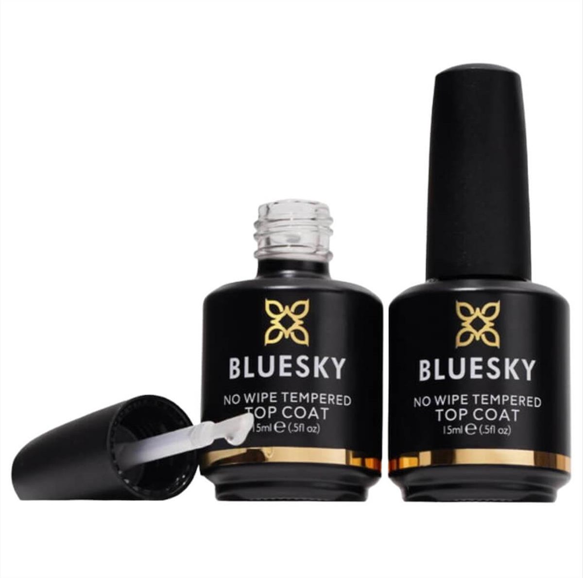 Bluesky Uv Gel Polish Top Coat No Wipe Tempered 15 ml