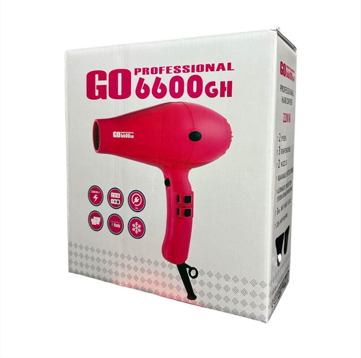 Σεσουάρ Go Professional 6600GH Φούξια 2200w