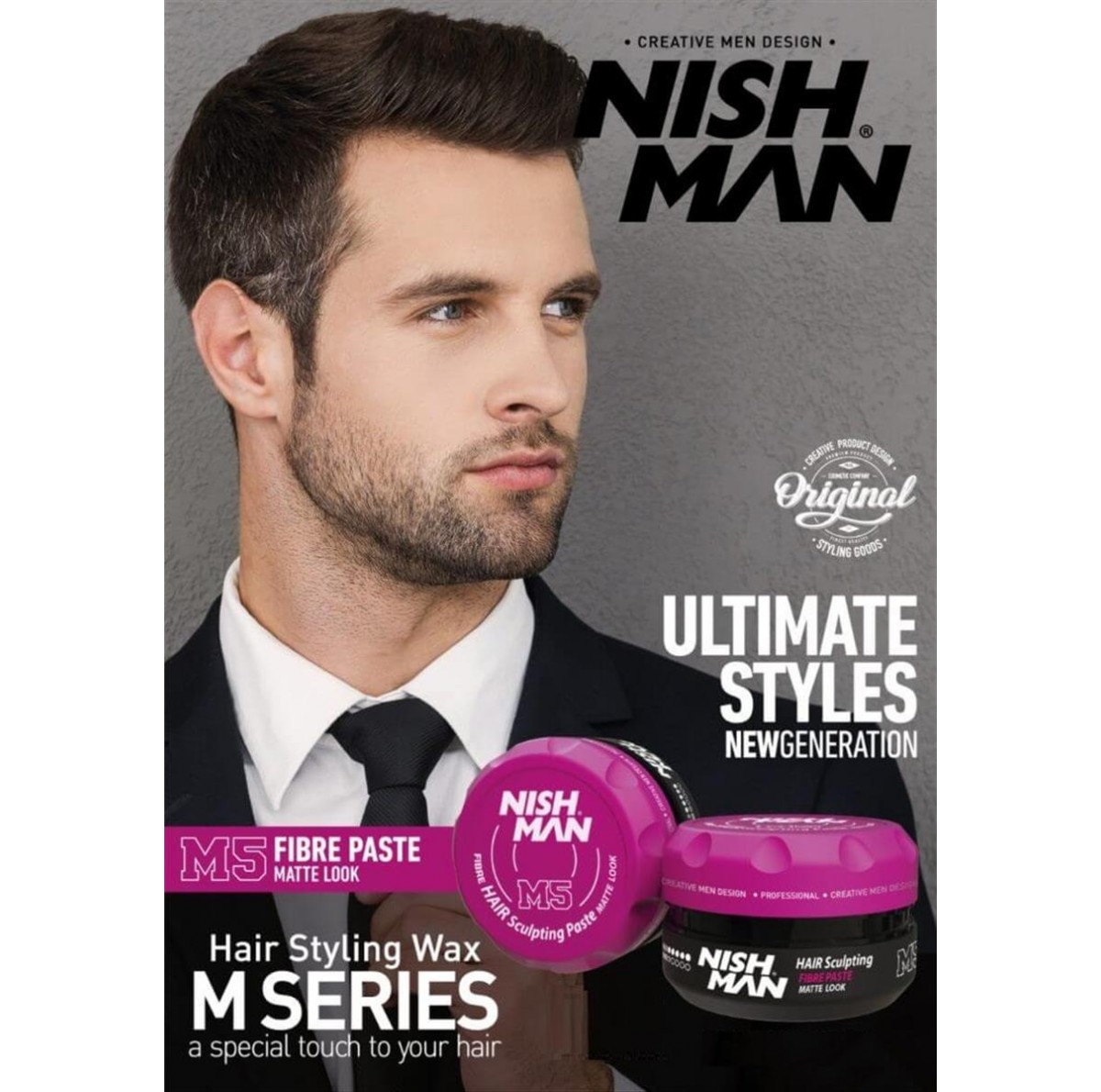 Nishman Κερί Μαλλιών Fibre Sculpt Matte Paste M5 100ml