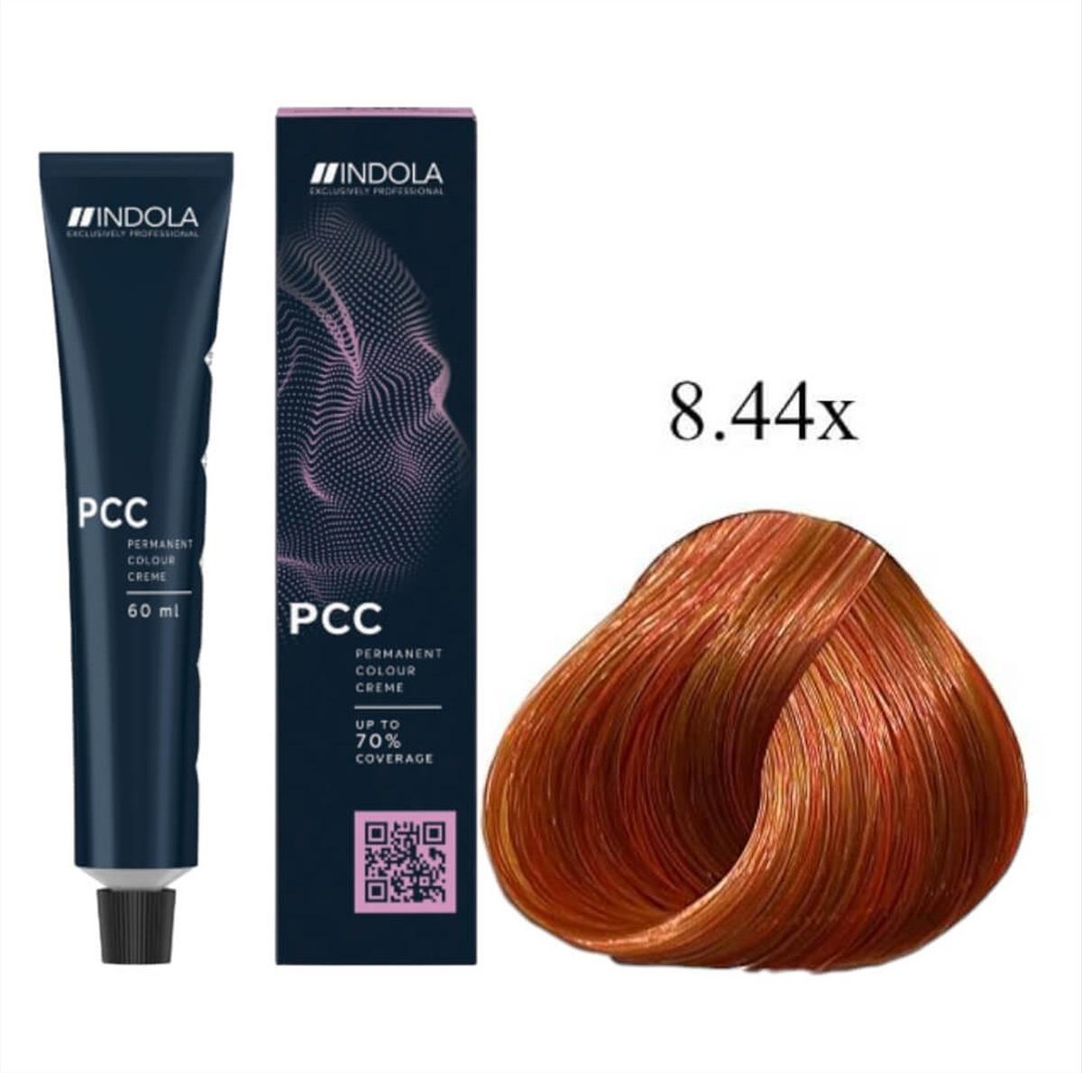 Hair  Color Indola Νο8.44x 60 ml