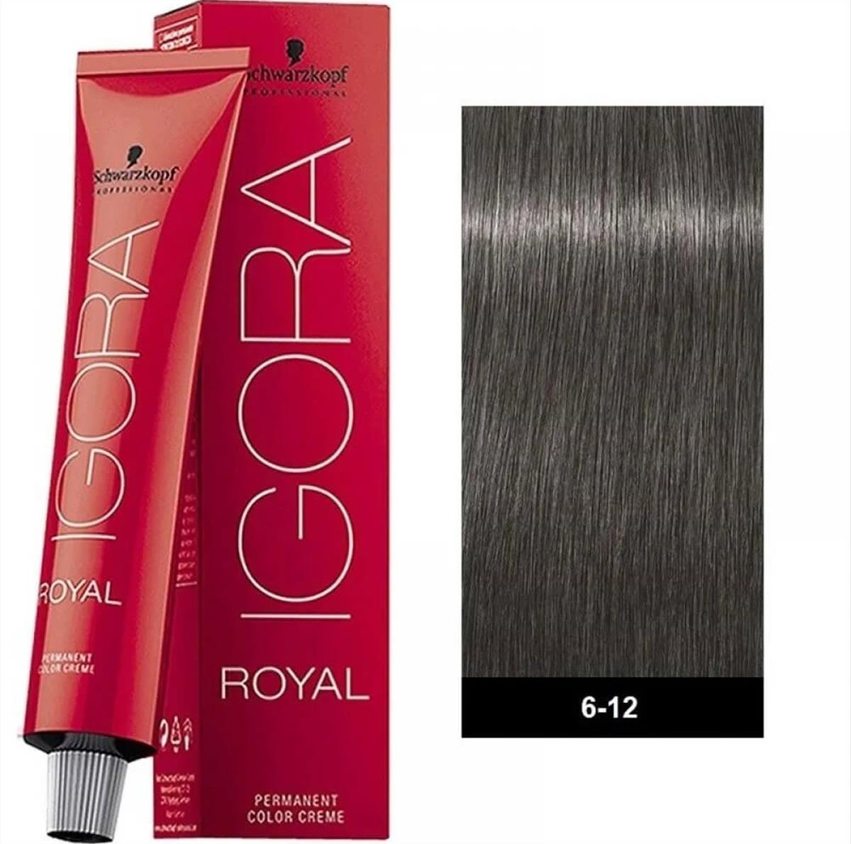 Βαφή Schwarzkopf Igora Royal 6-12 Ξανθό Σκούρο Σαντρέ Φυμέ 60ml