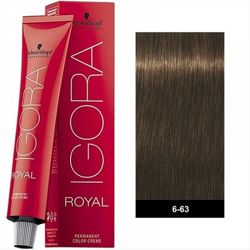 Βαφή Schwarzkopf Igora Royal 6-63 Ξανθό Σκούρο Μαρόν Ματ 60ml