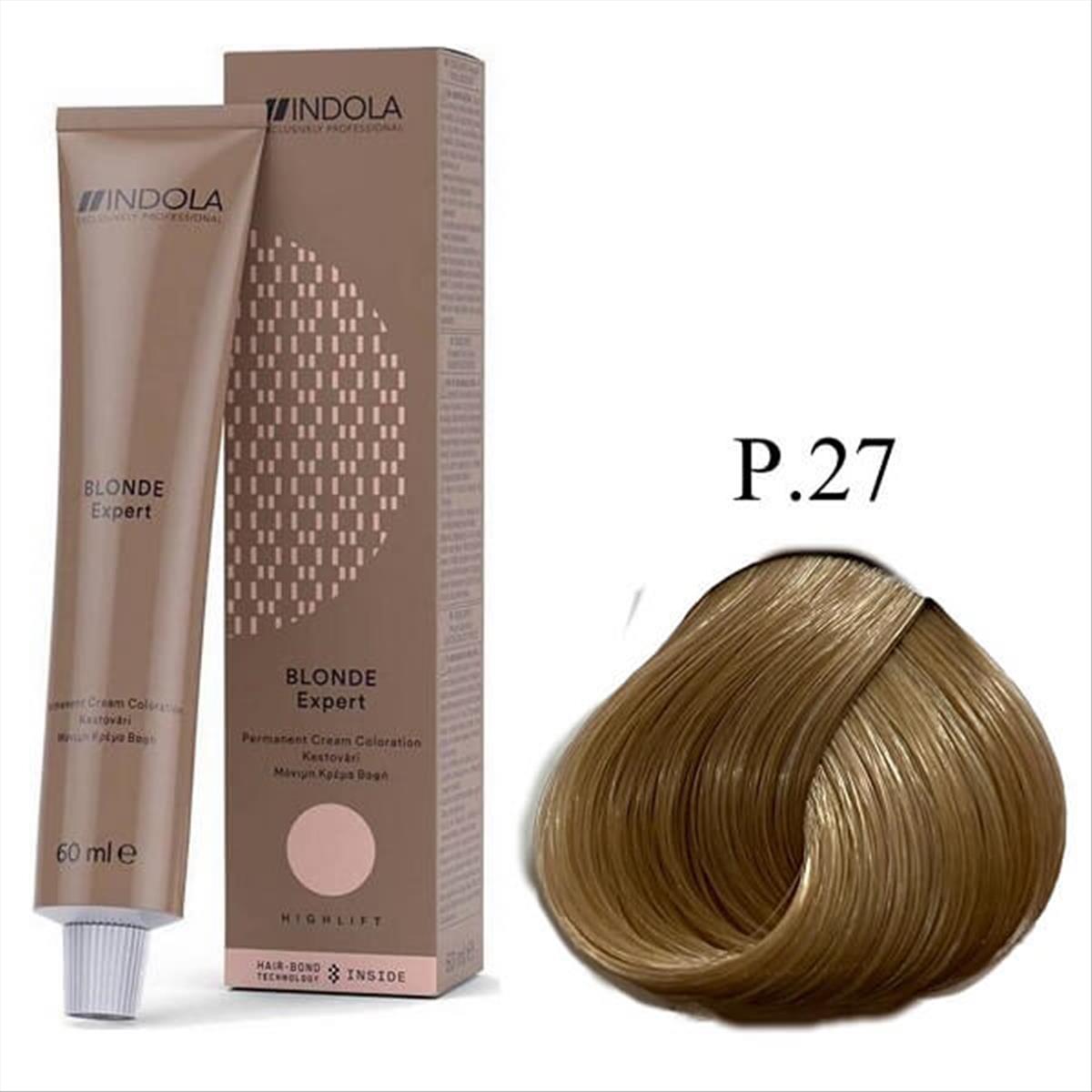 Βαφή Μαλλιών Indola Blond Expert P.27 Παστέλ Περλέ Βιολέ  60ml