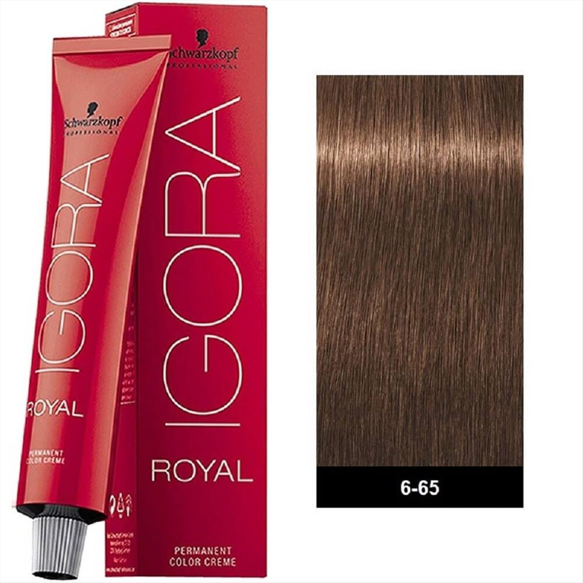 Βαφή Schwarzkopf Igora Royal 6-65 Ξανθό Σκούρο Μόκα 60ml