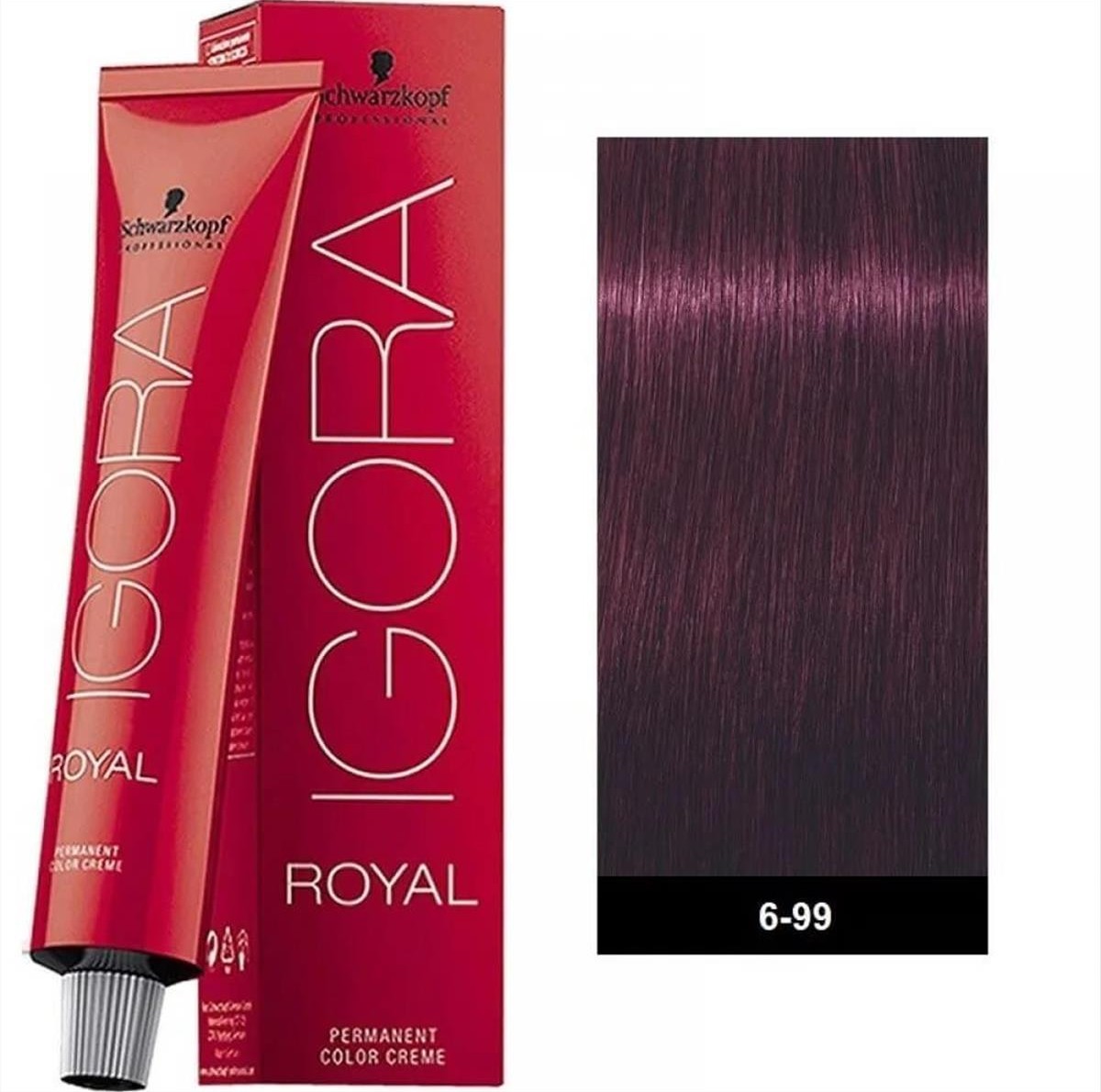 Βαφή Schwarzkopf Igora Royal 6-99 Ξανθό Σκούρο Έντονο Βιολέ 60ml