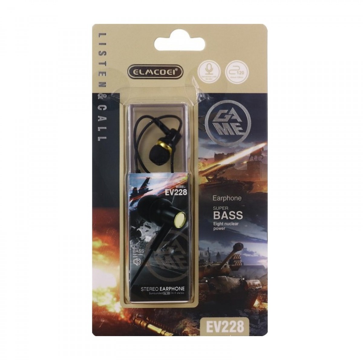 Ενσύρματα ακουστικά - EV-228 - 202289 - Black