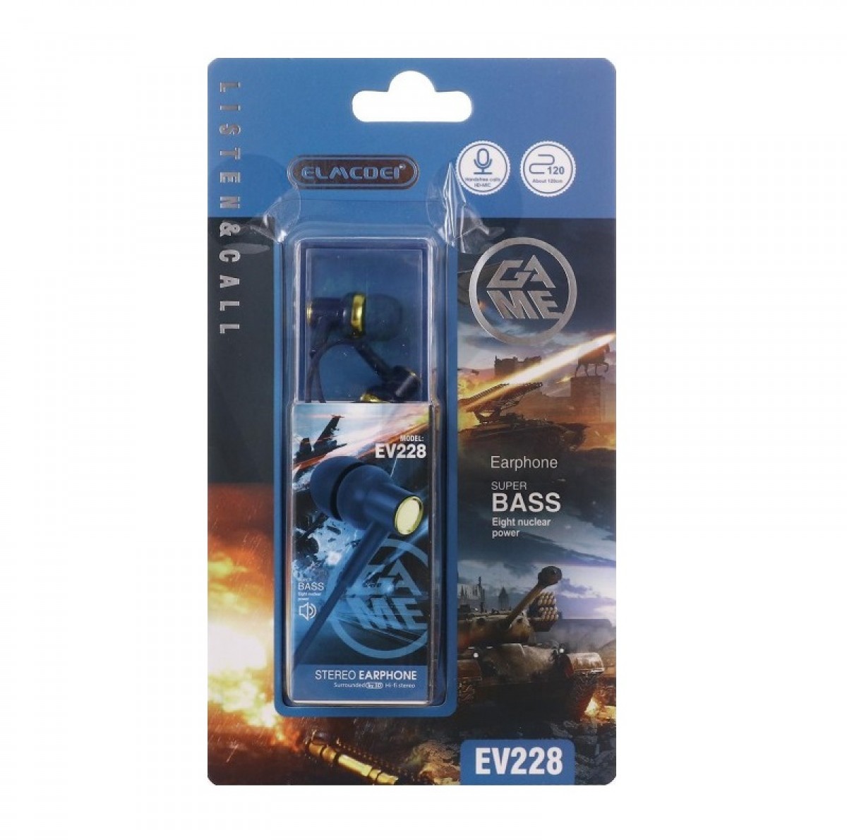 Ενσύρματα ακουστικά - EV-228 - 202289 - Blue