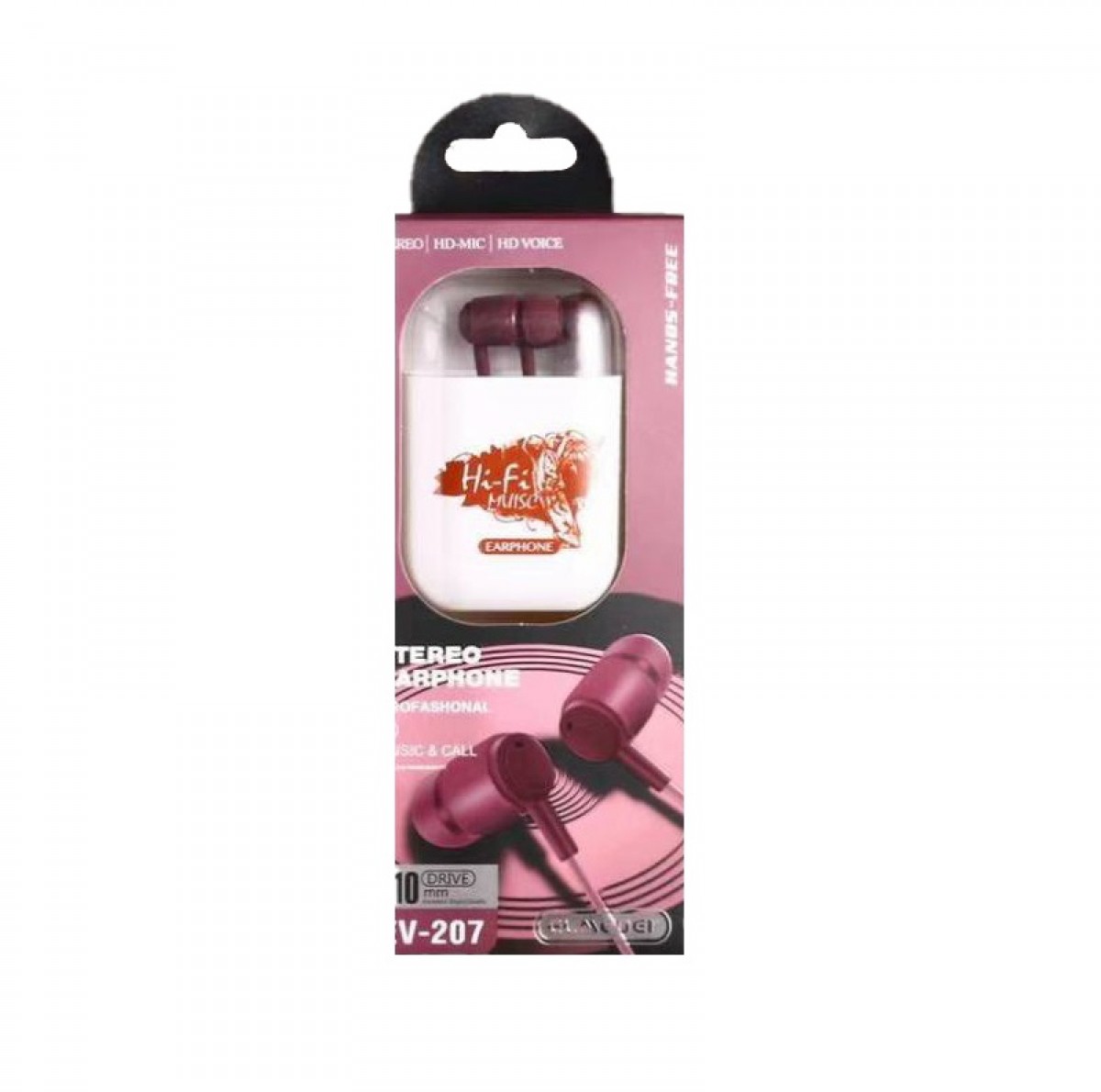 Ενσύρματα ακουστικά - EV-207 - 202296 - Pink