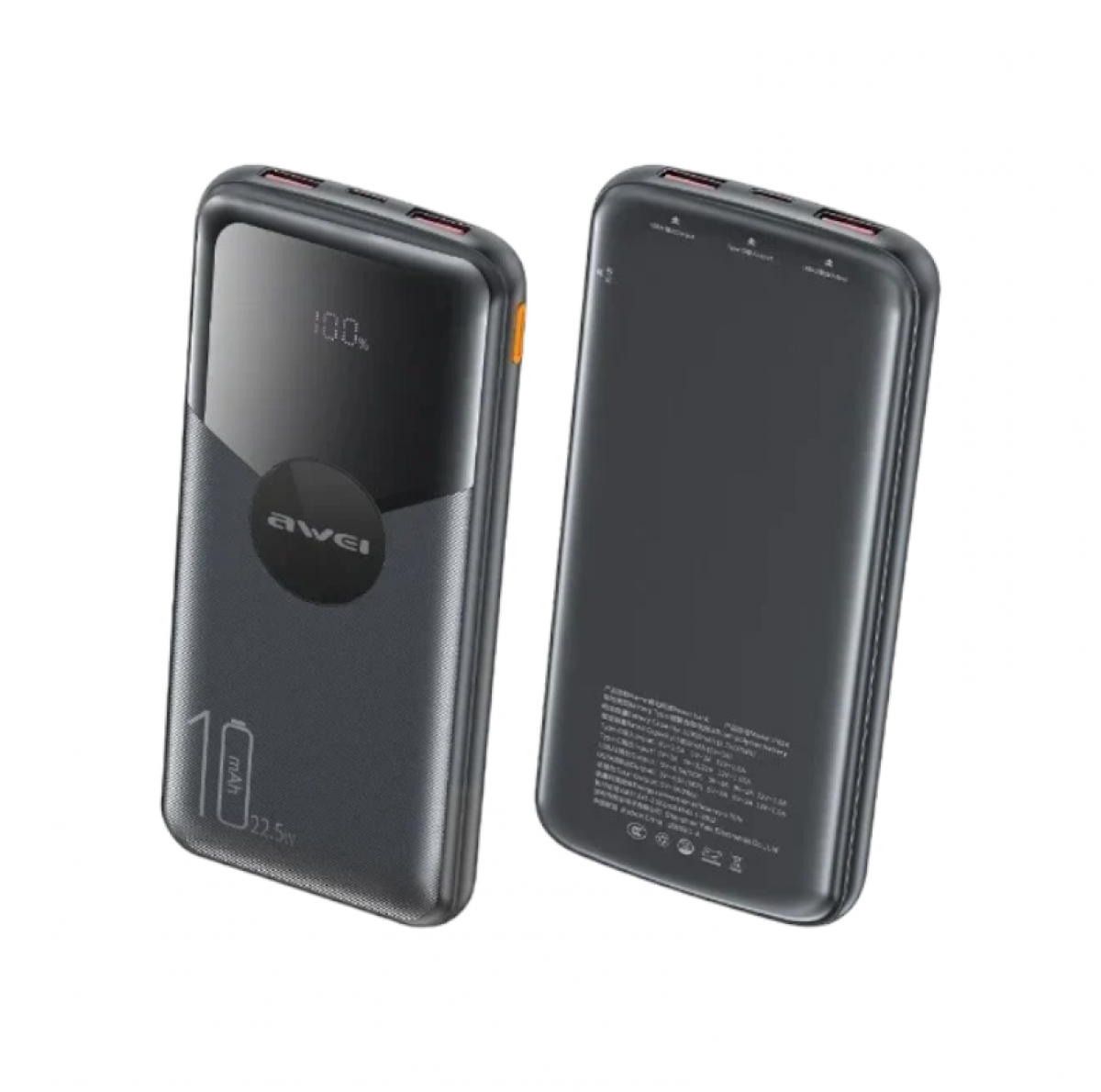 Powerbank - P63K - 10.000mah - 22.5W - AWEI - 009874 - Black
