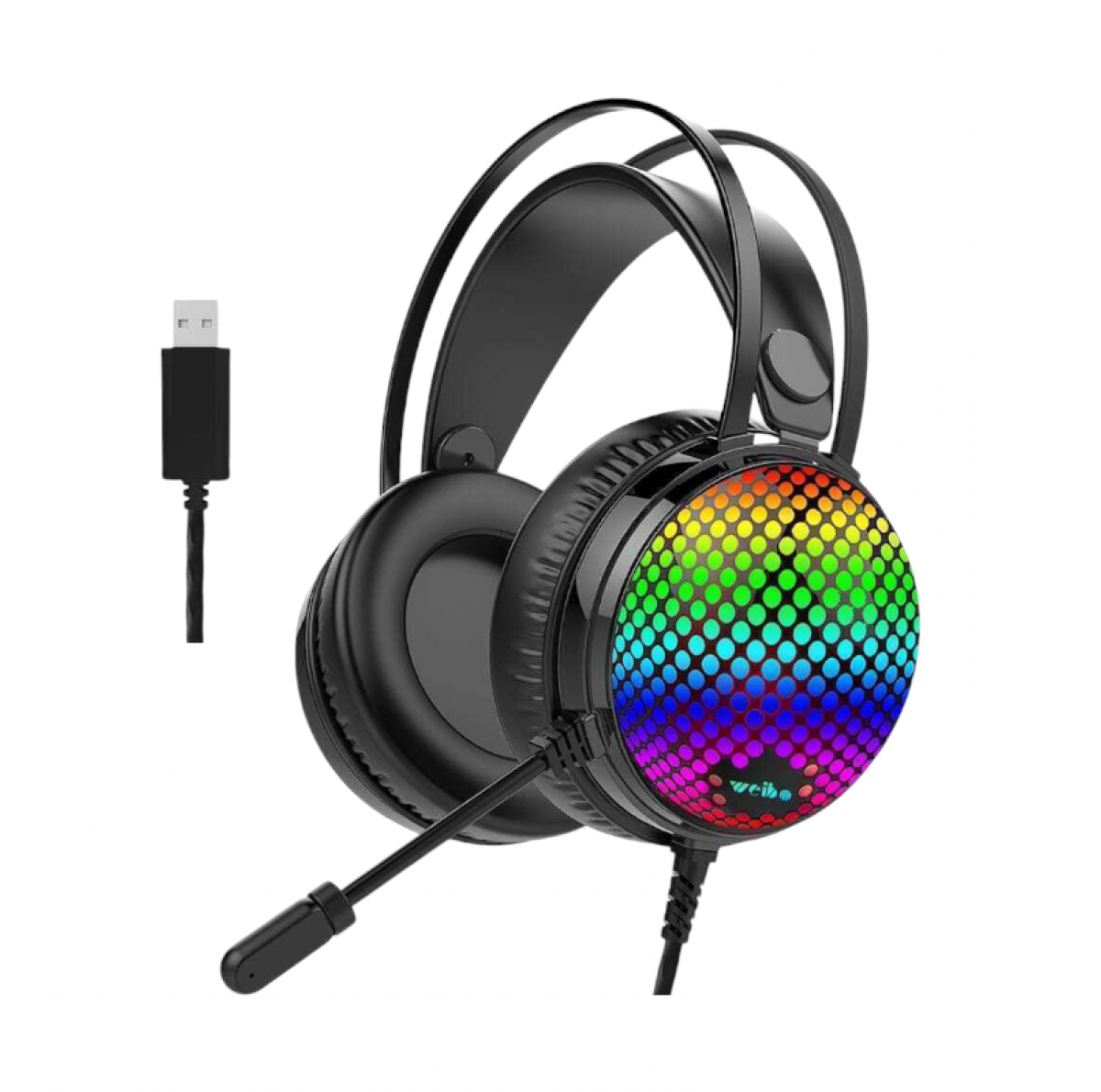 Ενσύρματα ακουστικά Gaming - G30 - LED RGB - Weibo - 655280