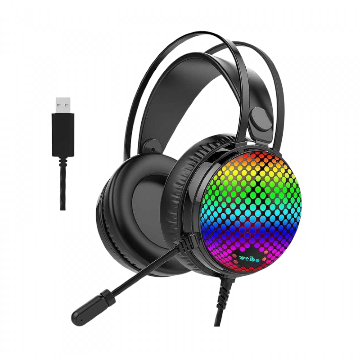 Ενσύρματα ακουστικά Gaming - G30 - LED RGB - Weibo - 655280